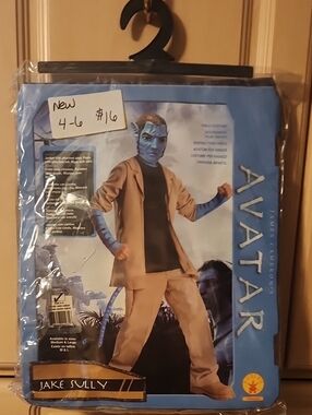 Avatar Kids Superhero Costume - Blue and Tan Jake Sully Outfit